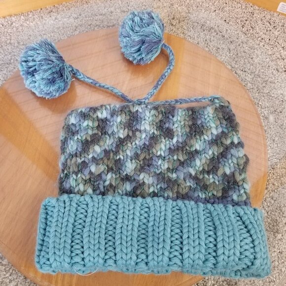 Vintage Gap Wool Blend Hat Knit Toque Y2K Square Chunky Size M/L With Tags - Picture 3 of 10